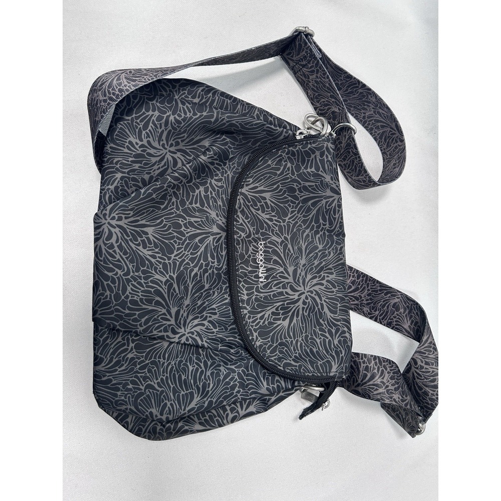 Baggallini Criss Cross Crossbody Bag, Midnight Blossom